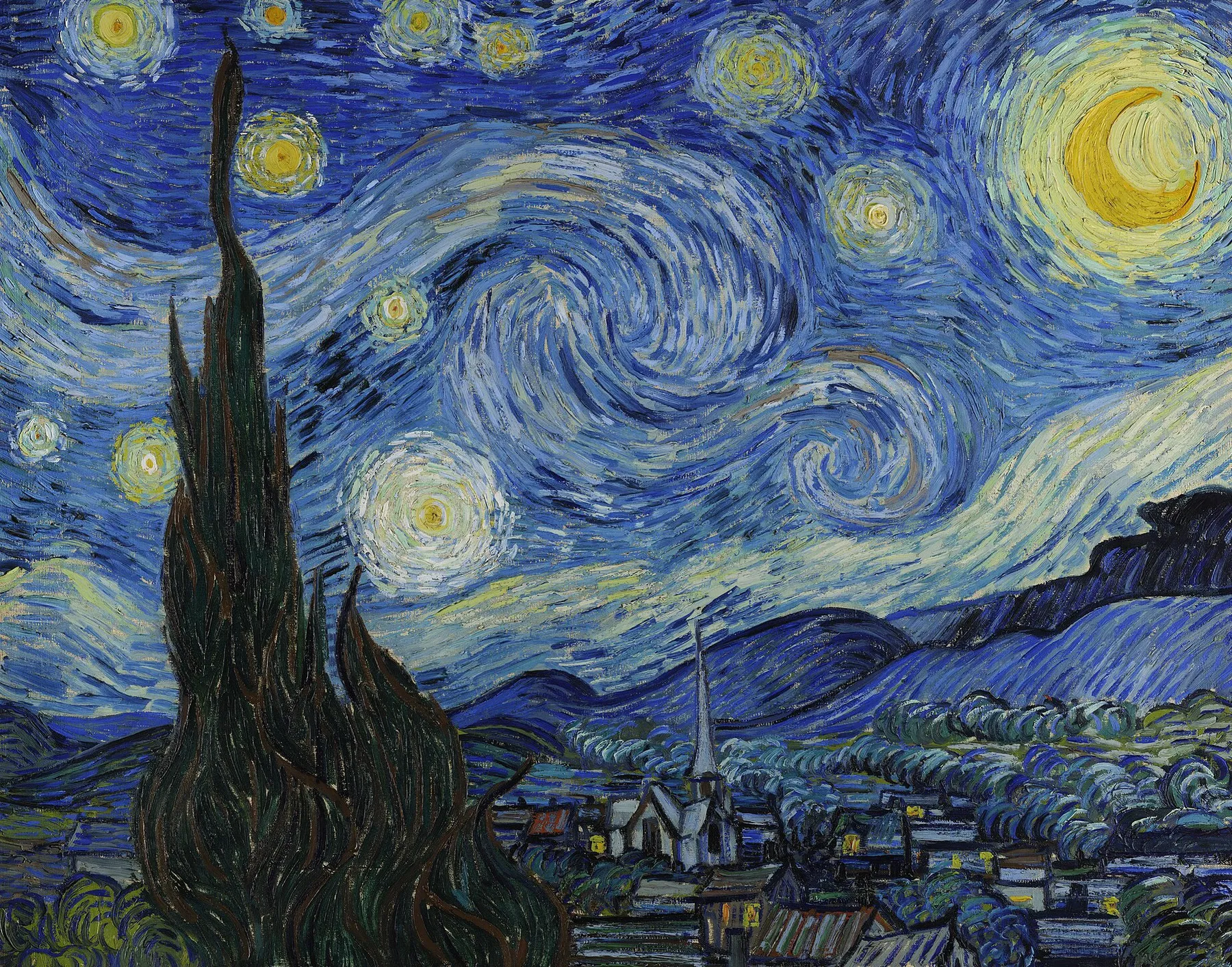 The Starry Night by Vincent van Gogh